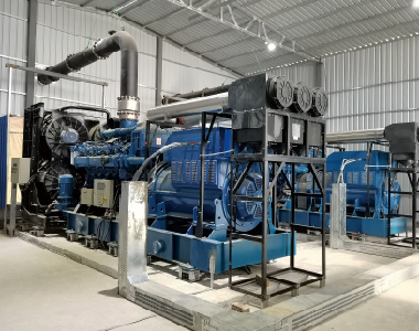 中石化燃氣發(fā)電項目（2臺1000KW10.5KV1000轉6極高壓發(fā)電機）